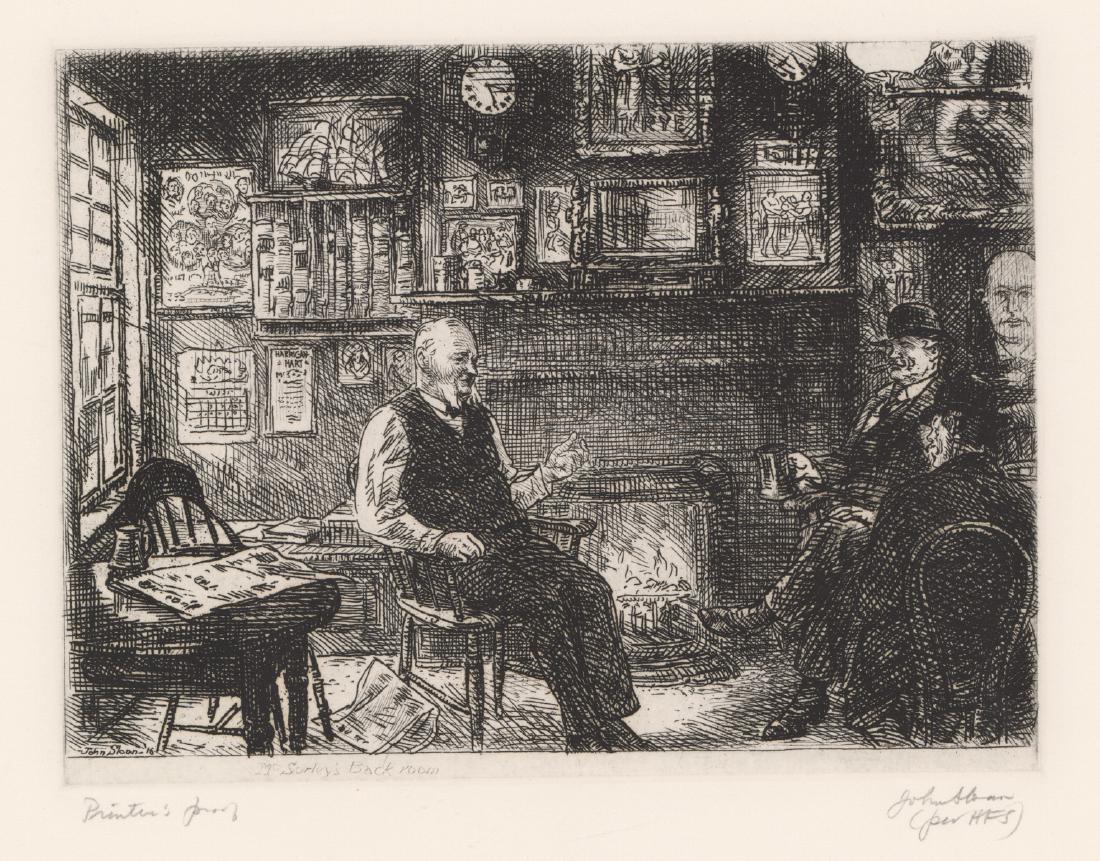 John Sloan Estate Signed Etching (1 of 5)