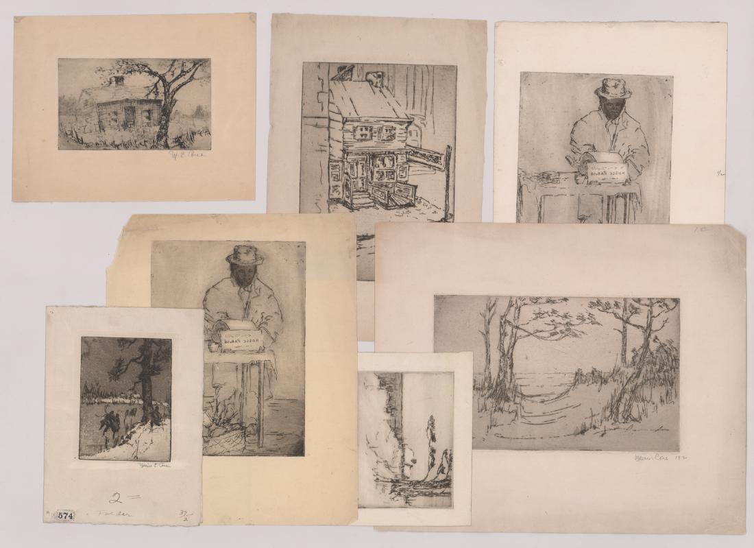 Miriam Cone Group of Seven Etchings (1 of 4)