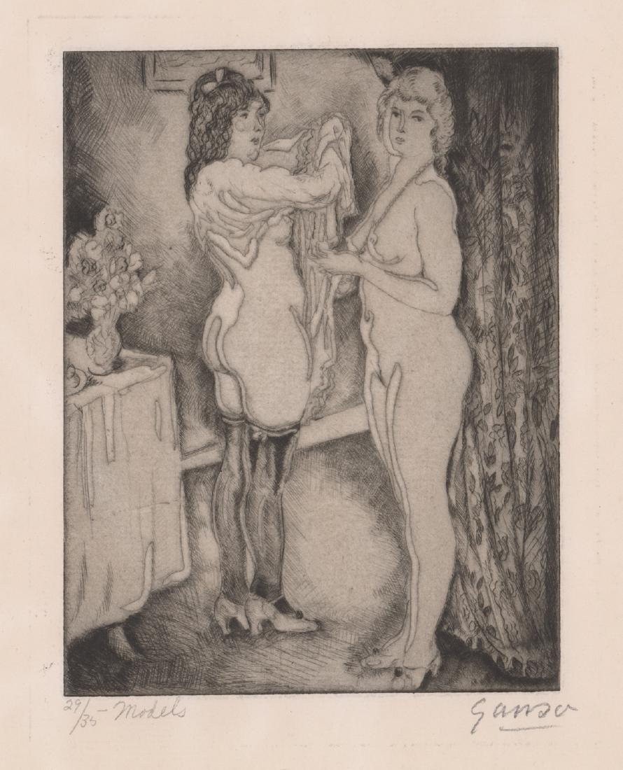 Emil Ganso Signed Etching (1 of 5)