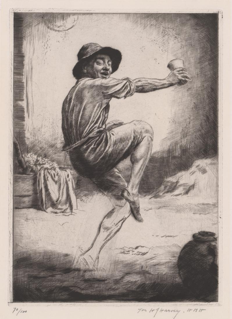 Herbert Johnson Harvey Signed Etching (1 of 5)