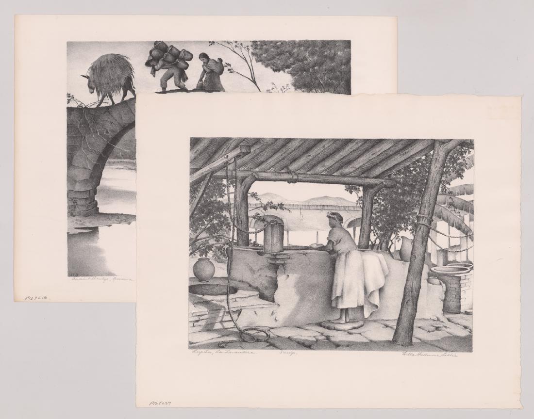 Ella Fillmore Lillie (2) Signed Lithographs (1 of 3)