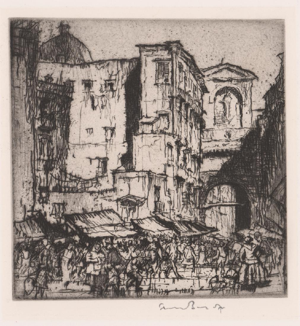 Illegibly Signed Etching (1 of 4)