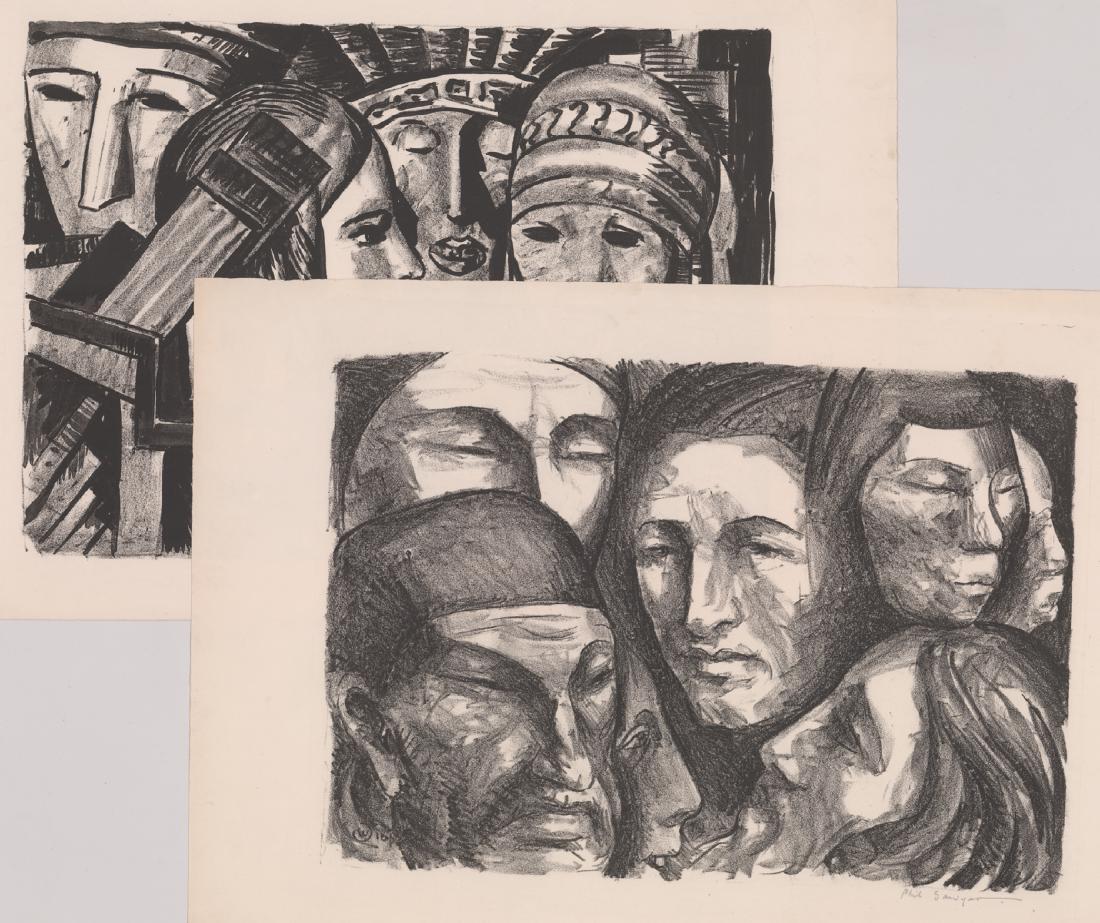 Phil Sawyer WPA Era Signed Lithographs (2) (1 of 3)