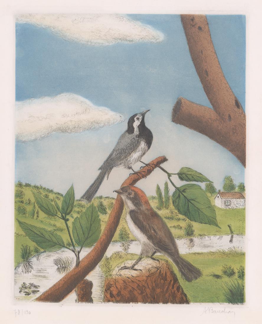 Andre Bauchant Signed Colored Etching (1 of 5)