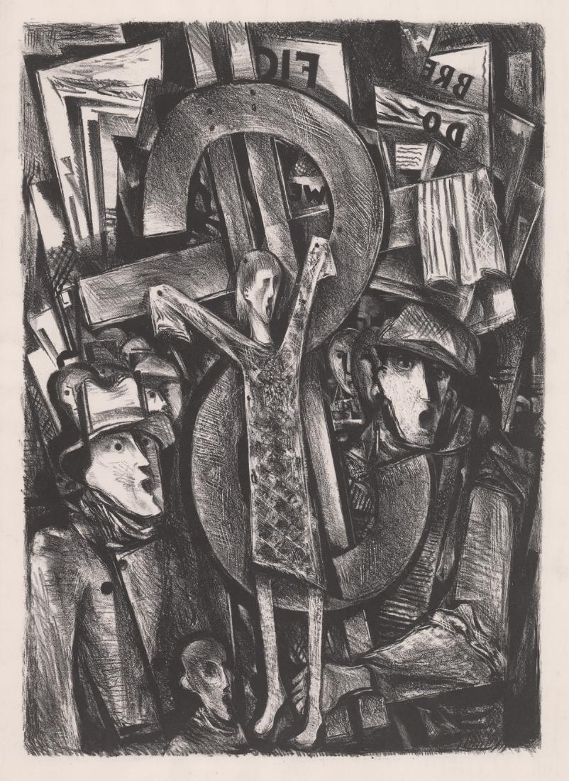 Joseph Vogel Attributed Lithograph (1 of 3)