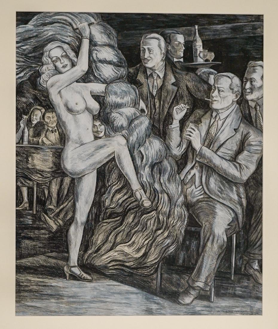 Reginald Marsh Attributed & Signed Large Original (1 of 4)
