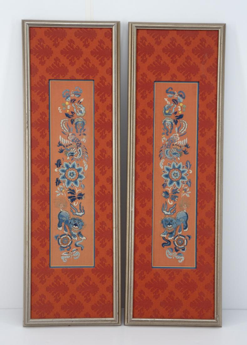 Pair of Chinese Embroidered Sleeve Panels (1 of 4)