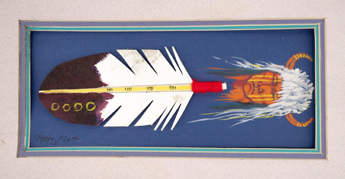 George Flett Signed Original Mixed Media Art (1 of 4)