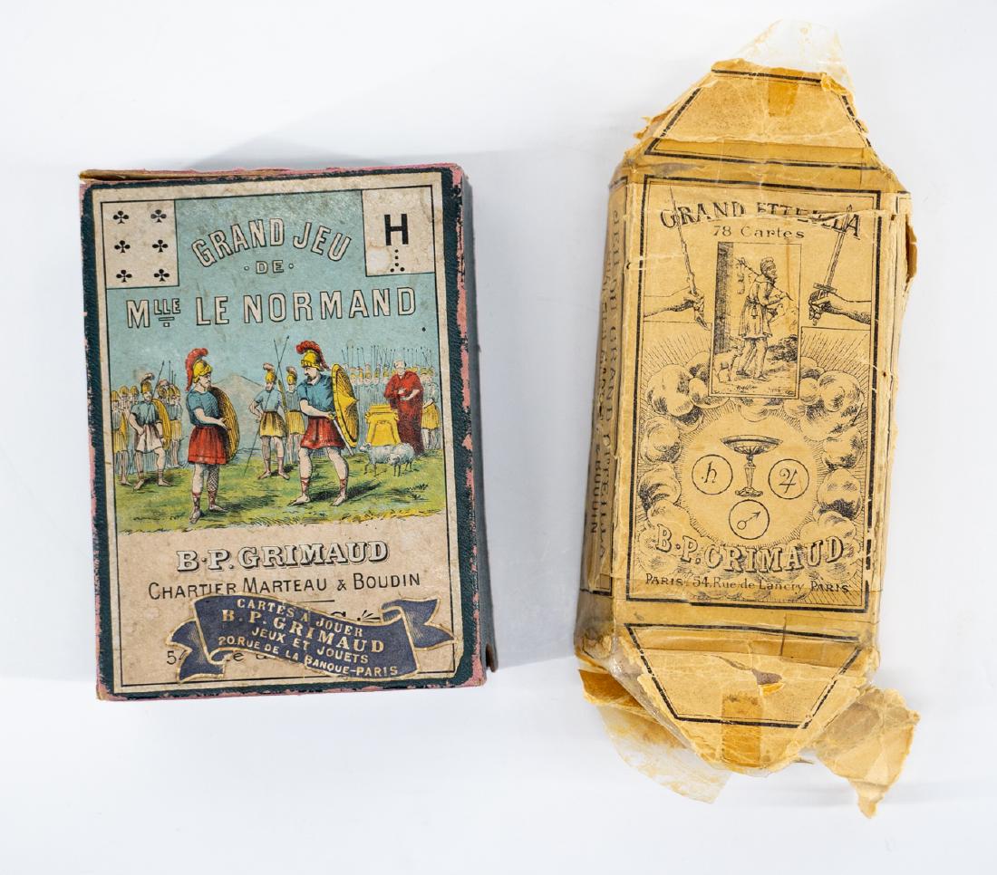 Two B. P. Grimaud Tarot Cards Paris c. 1890-1900 (1 of 3)