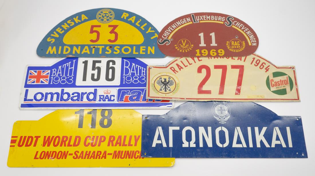 Six Vintage Auto Rally Participant Medals (1 of 7)