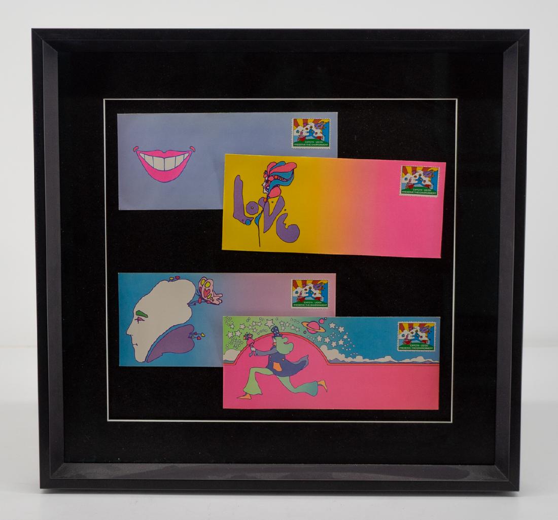 Peter Max Framed Postal Covers (1 of 5)
