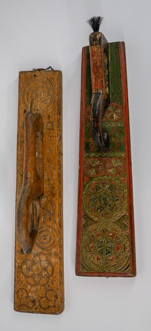 Two Antique Scandinavian Wood Mangle Boards (1 of 7)
