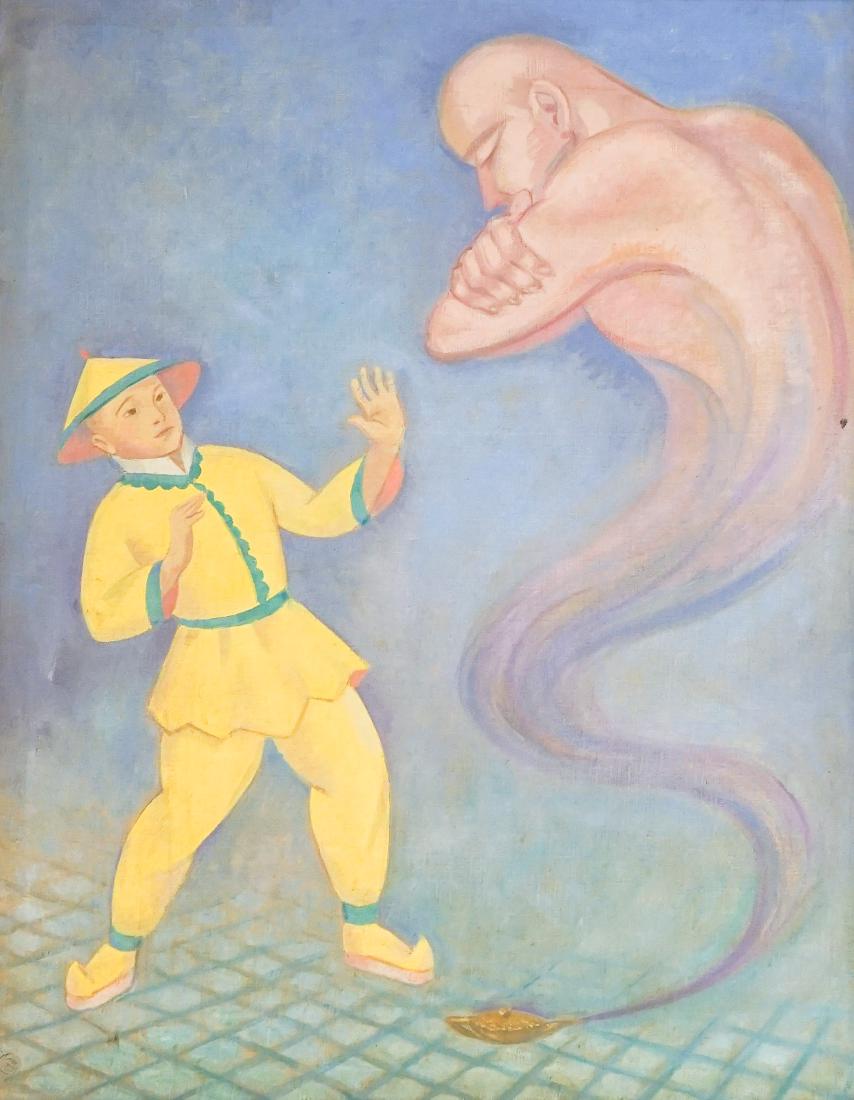 Josef Zenk Large Signed Original Oil Painting (1 of 4)