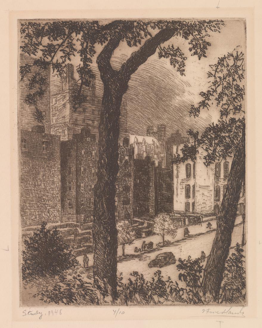 Isaac Friedlander Signed Etching (1 of 6)