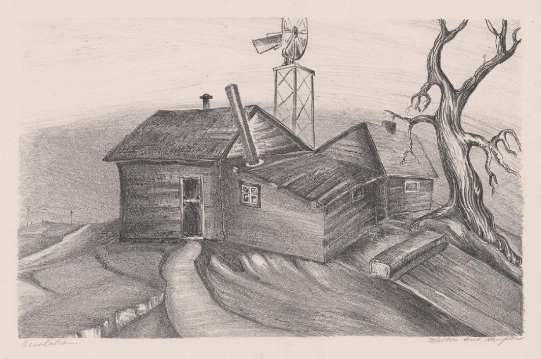 Orval Hempler and Miller WPA Era Lithograph (1 of 5)