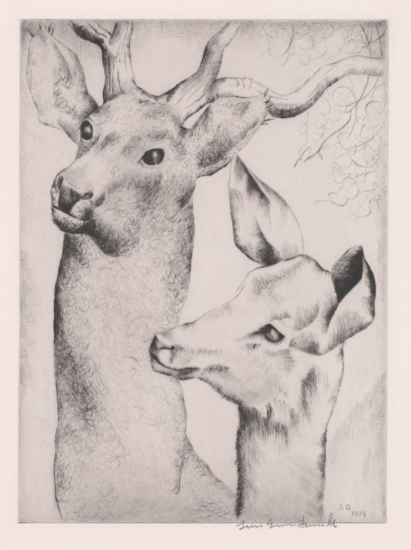 Luis Quintanilla (1893 - 1978) Signed Etching (1 of 4)