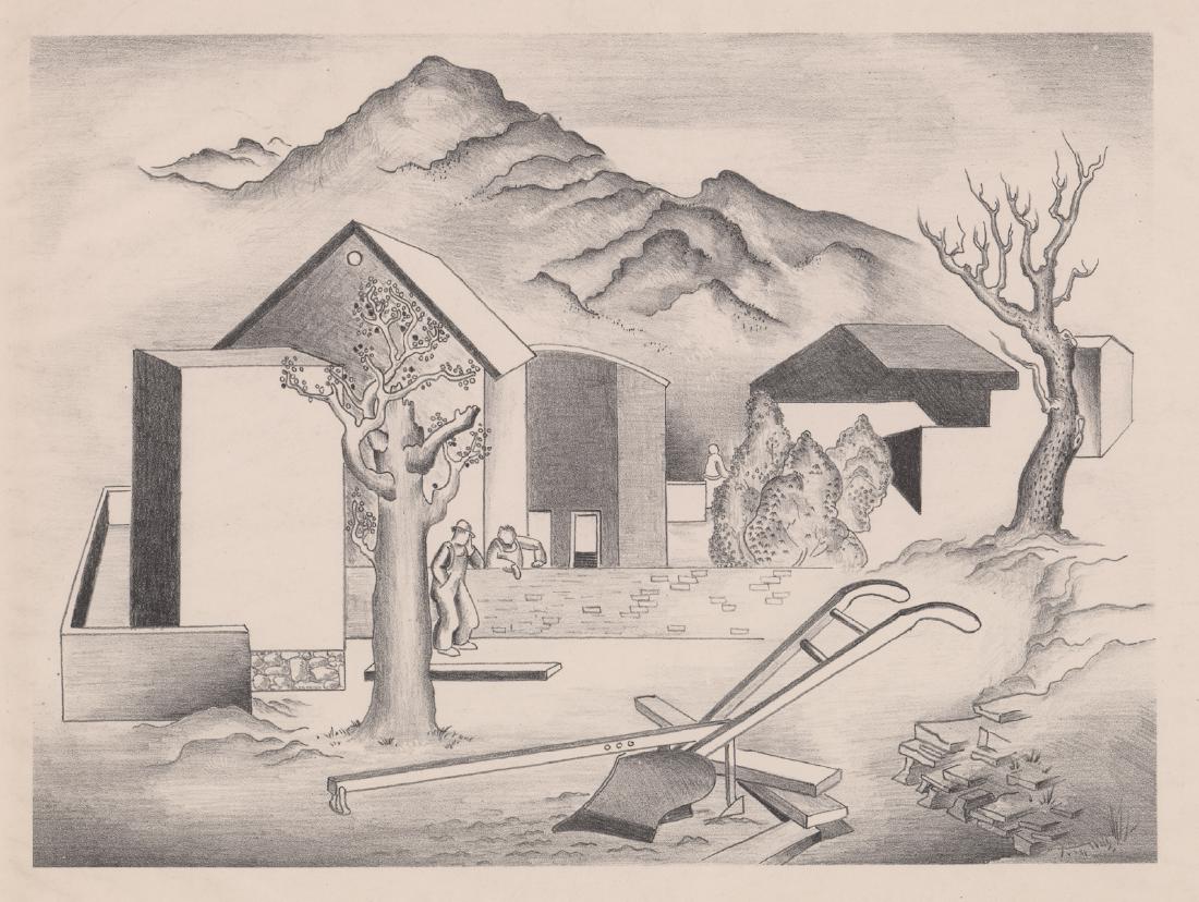 Unsigned WPA Era Lithograph (1 of 4)