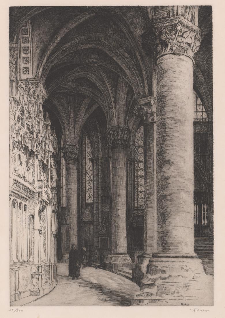 L. Robin Signed Etching (1 of 5)