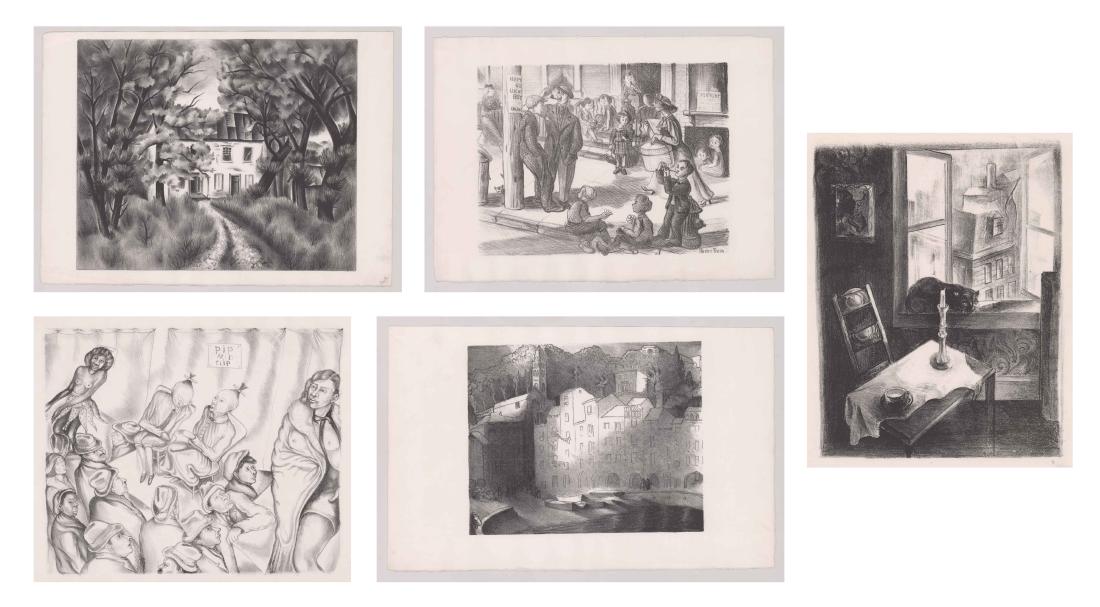 Six WPA Era Lithographs by Various Artists (1 of 9)