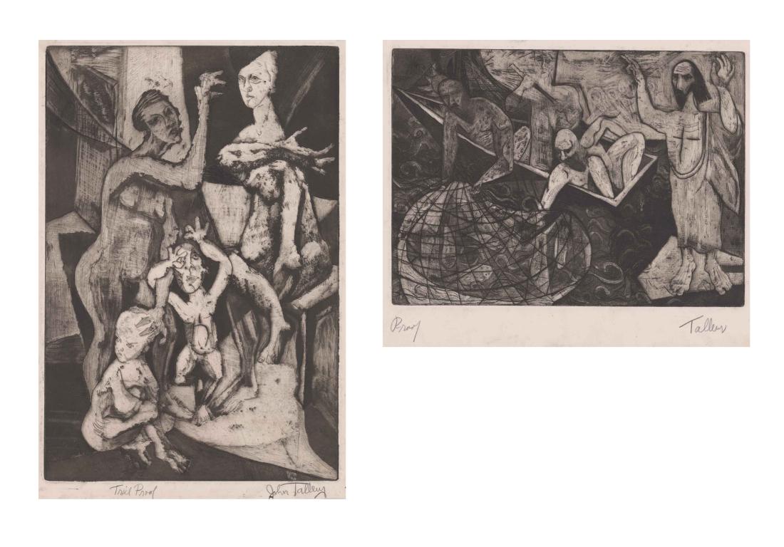 Two John Joseph Talleur Signed Etchings (1 of 5)