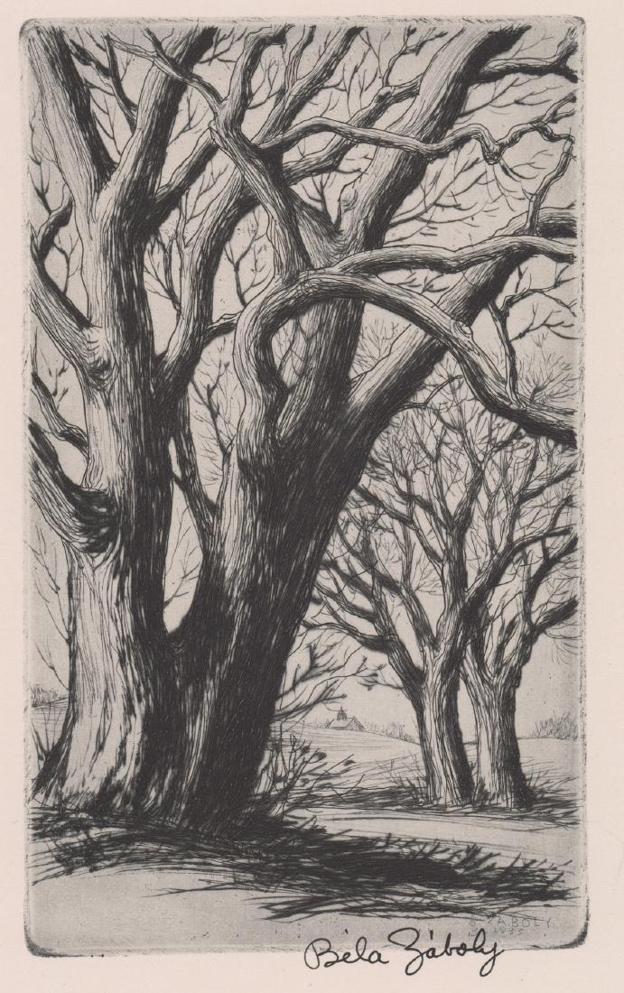 Bela Zaboly Signed Etching (1 of 4)
