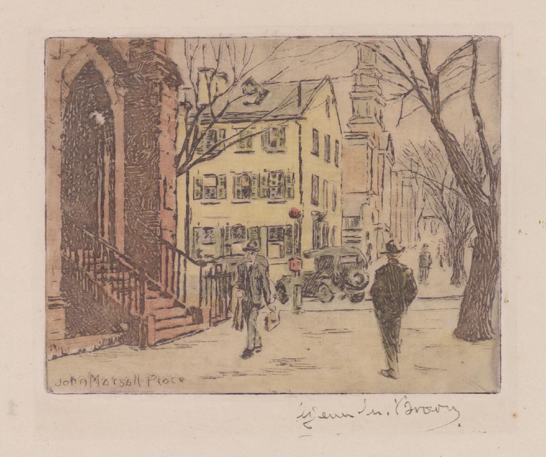 Glenn M. Brown Signed Etching (1 of 4)