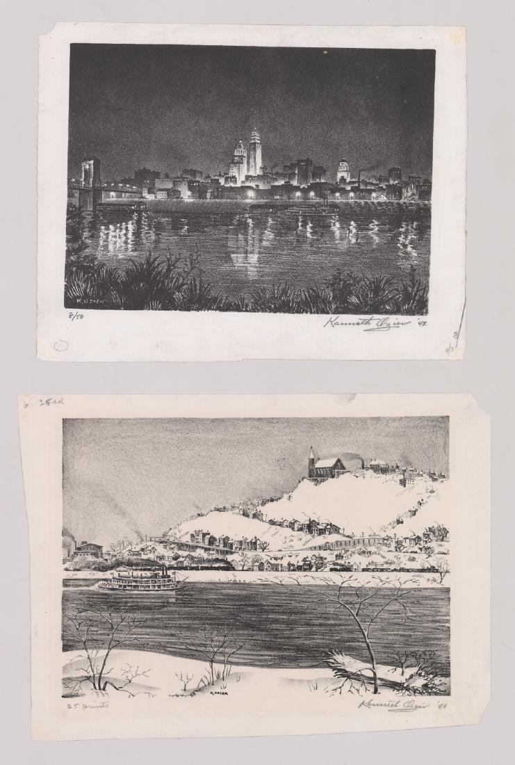 Two Kenneth Ozier Signed Lithographs (1 of 2)