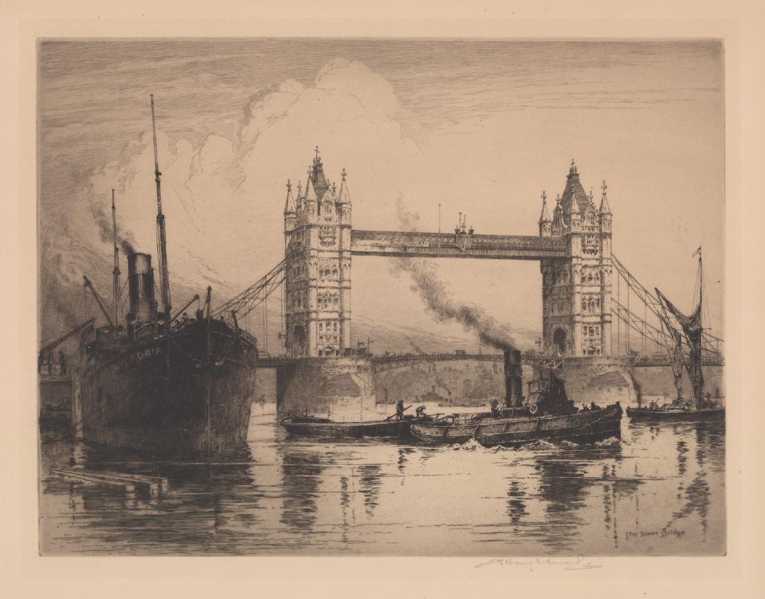 Albany E Howarth Signed Etching (1 of 4)