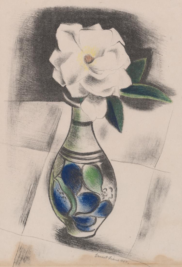 Ernest Fiene Lithograph with Hand-Coloring (1 of 4)