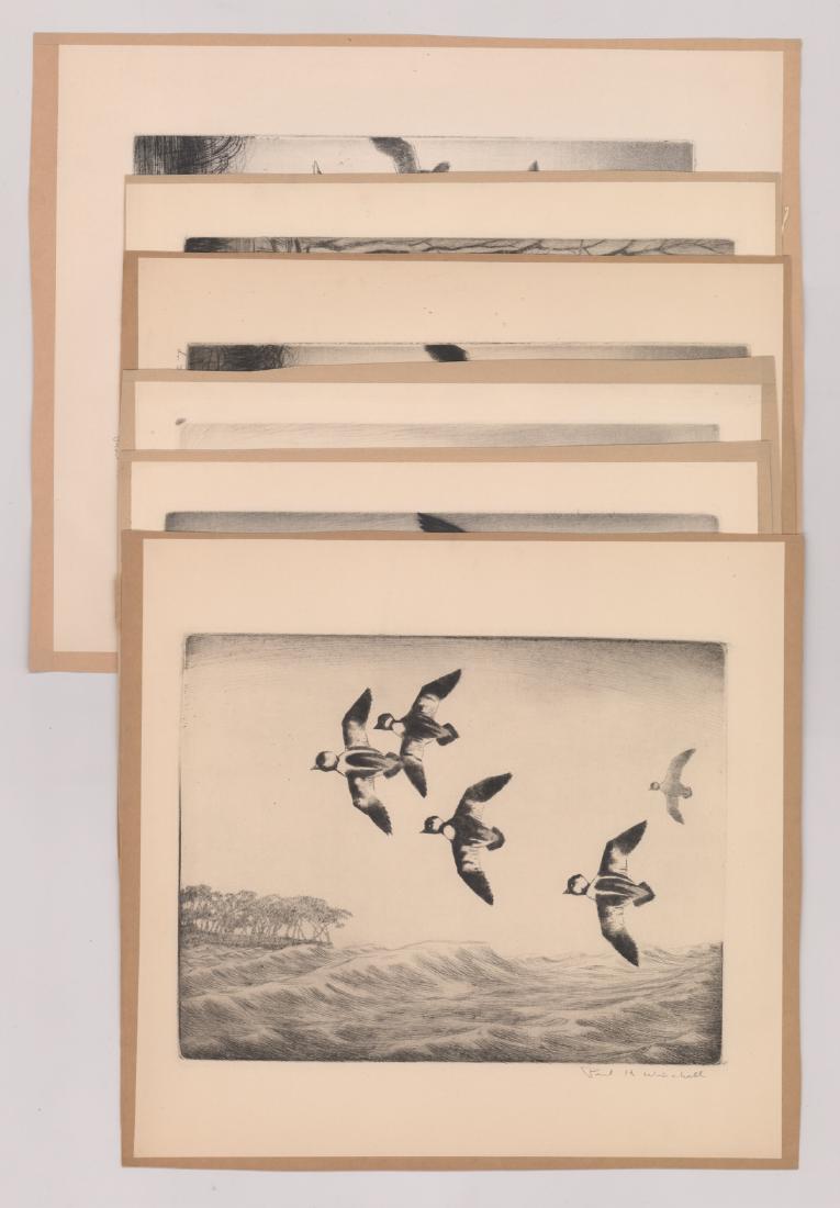 Six Paul H. Winchell Signed Etchings (1 of 5)