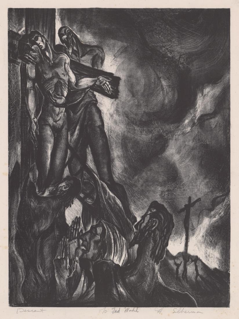 Herbert Silberman WPA Era Signed Lithograph (1 of 2)