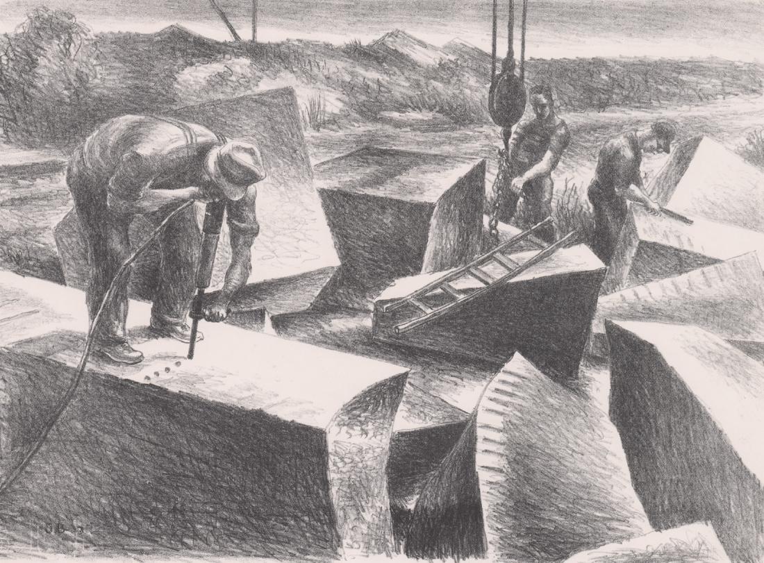 Plate Signed WPA ERA Lithograph (1 of 3)