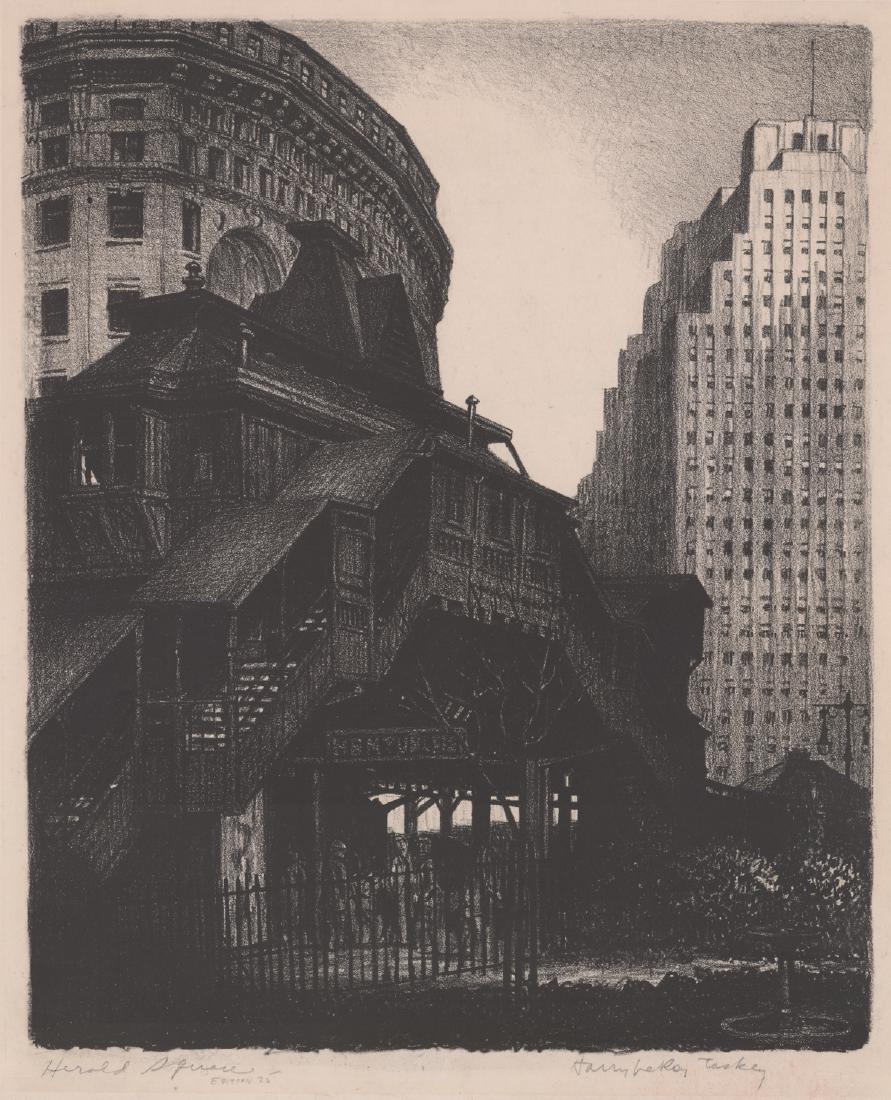 Harry LeRoy Taskey Signed Lithograph (1 of 5)