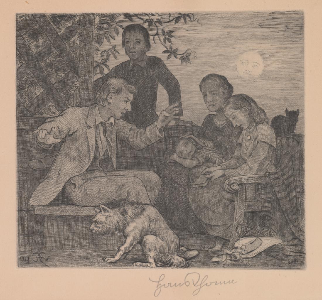 Illegibly Signed Etching (1 of 5)