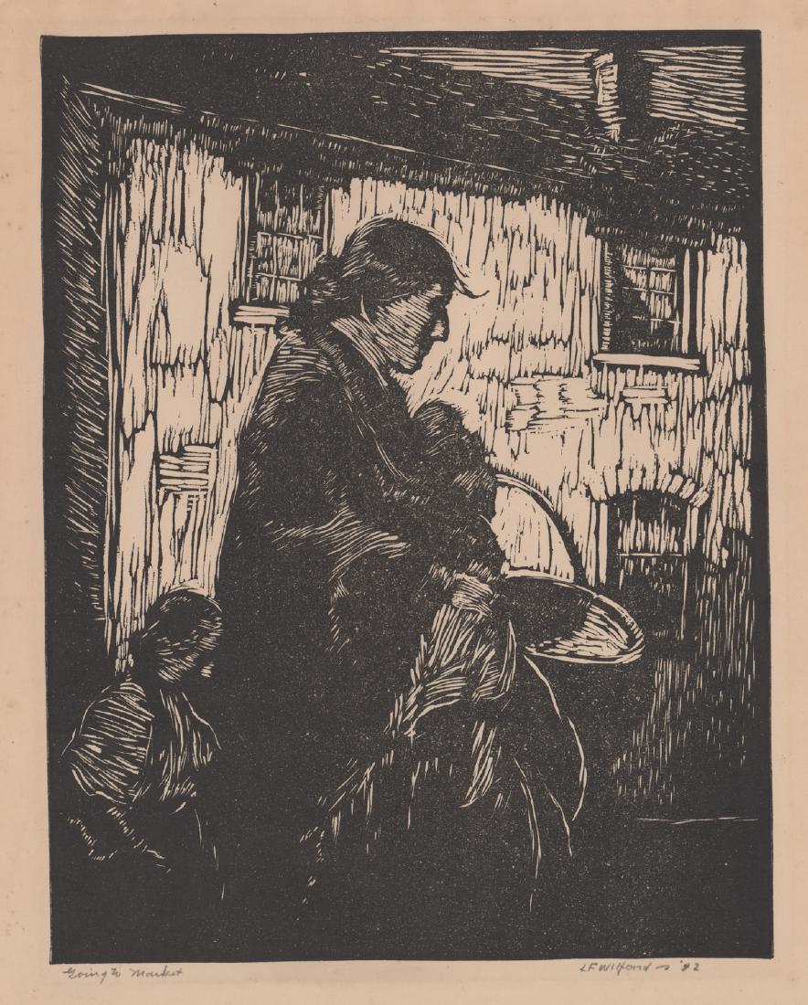 Loran Wilford (1893 - 1972) Signed Woodblock Print (1 of 5)