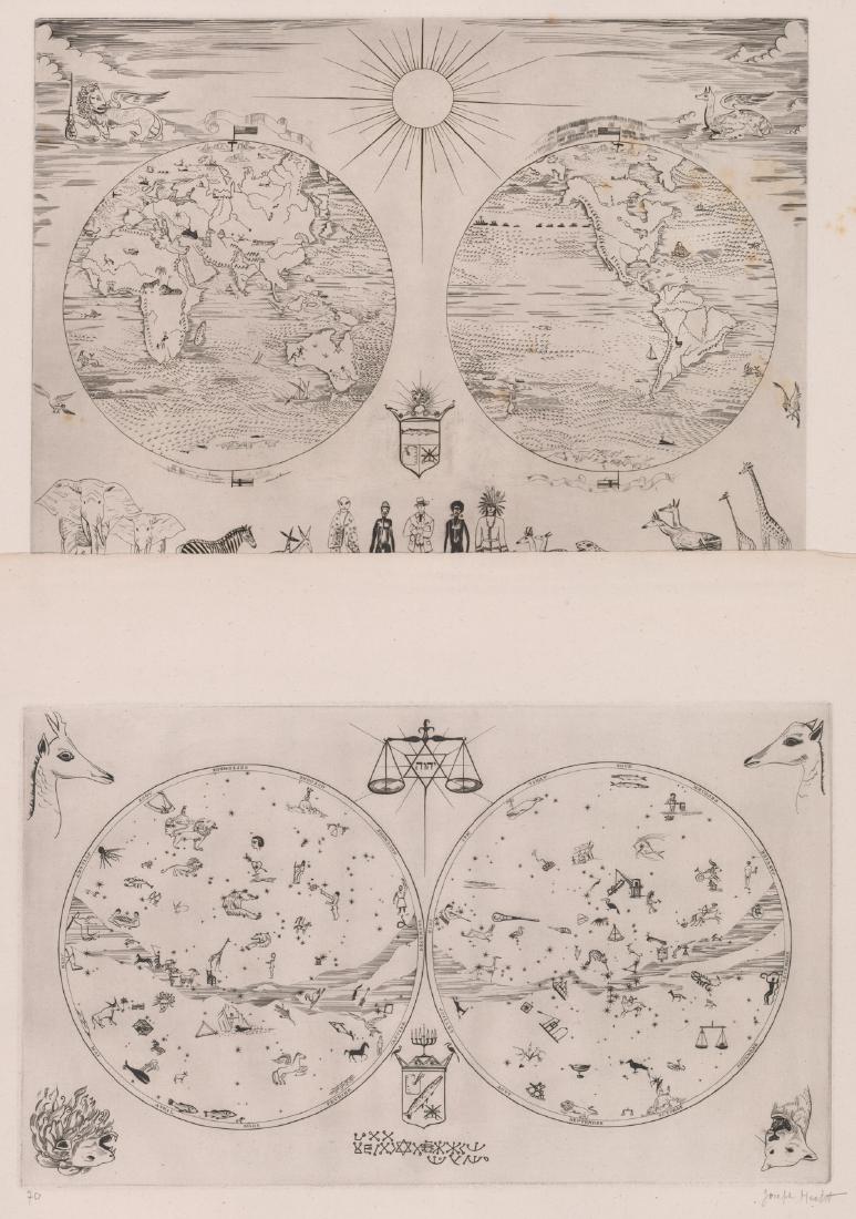 Two Joseph Hecht Signed Etchings (1 of 3)