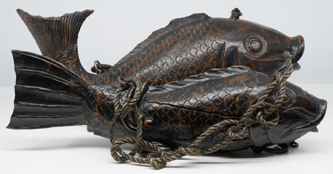 Japanese Wood Carved Pot Hooks (2)