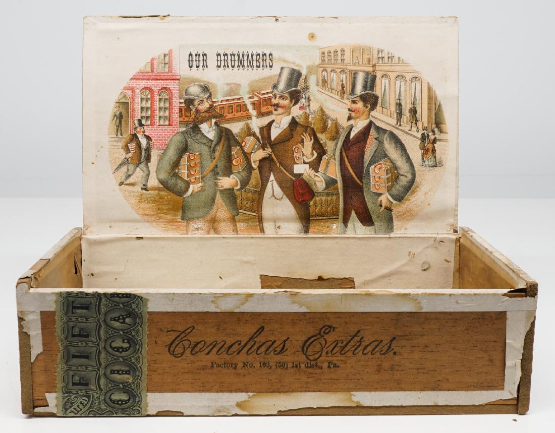 Our Drummers Cigar Box: Our Drummers Cigar Box. Measures 2.3125 in. x 8.375 in. x 4.675 in. We ship all items from this auction in-house and gladly combine shipping if possible of multiple items.