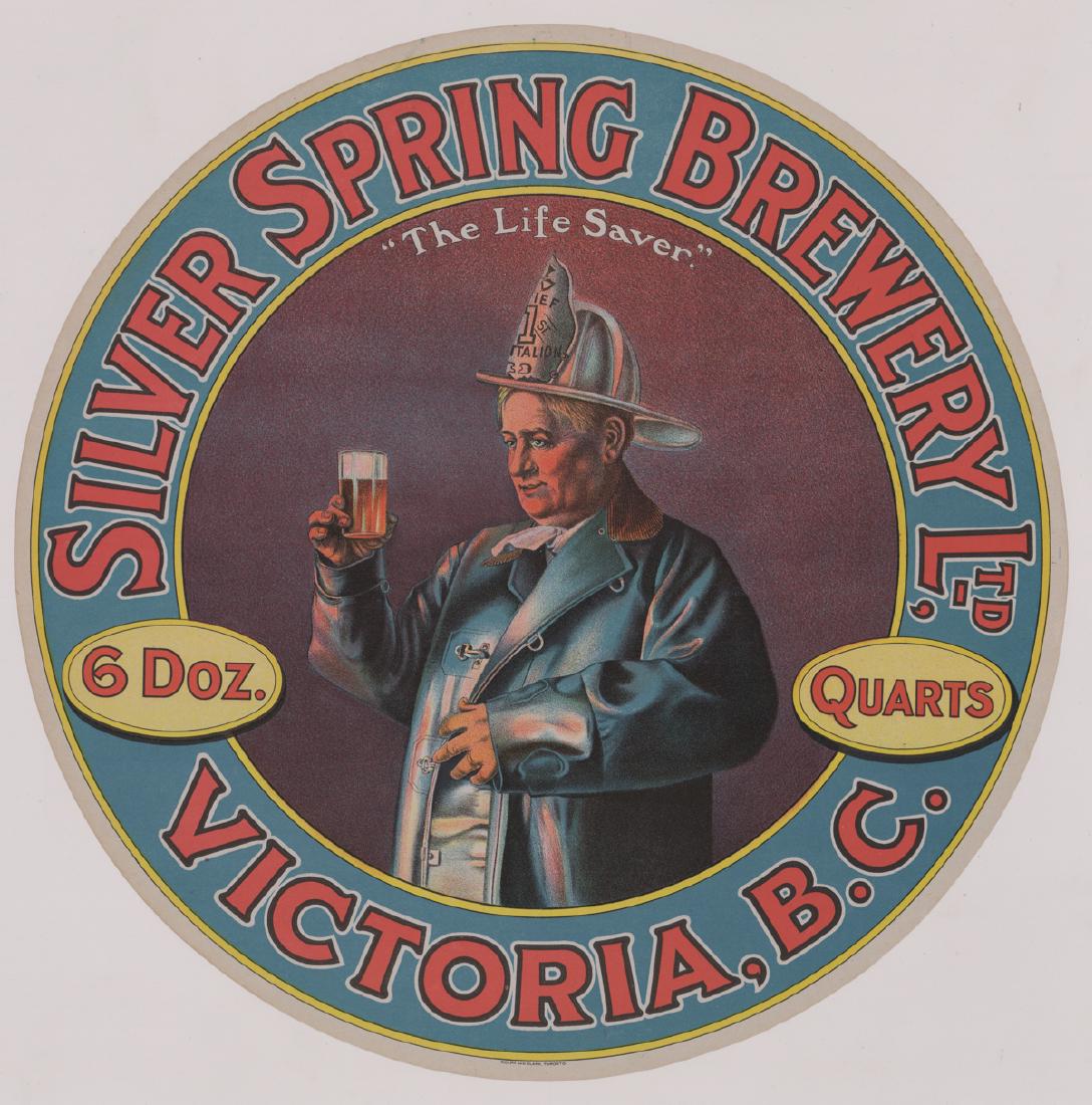 Silver Springs Brewery Large Barrel Label