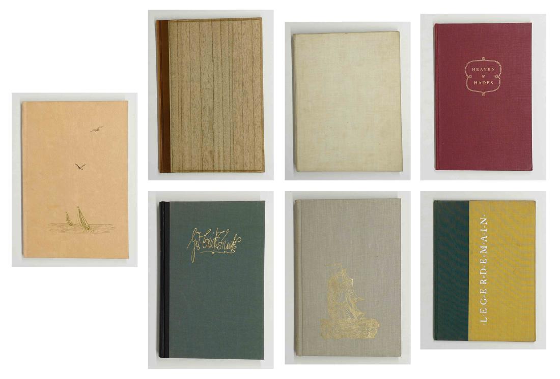 Group of Seven Limited Editions: Group of seven limited editions. Includes: The White Robe; Heaven and Hades; George Cruikshank, A Revaluation; and more. Provenance: Estate of Russell Johanson, Ravenna Rare Books, Seattle, WA. We shi
