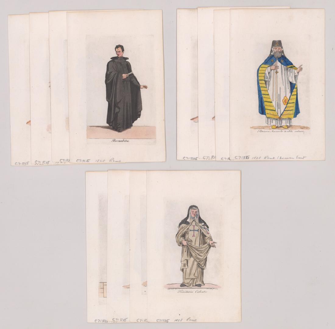 Ca.1828 Plates of Catholic Church Clothing [13] (1 of 3)