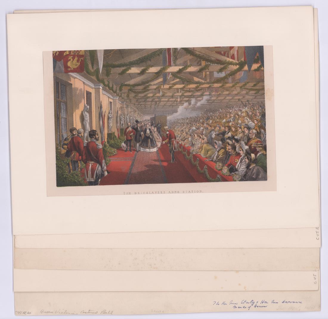 19th Century Fashion Hand Colored Prints (5) (1 of 5)