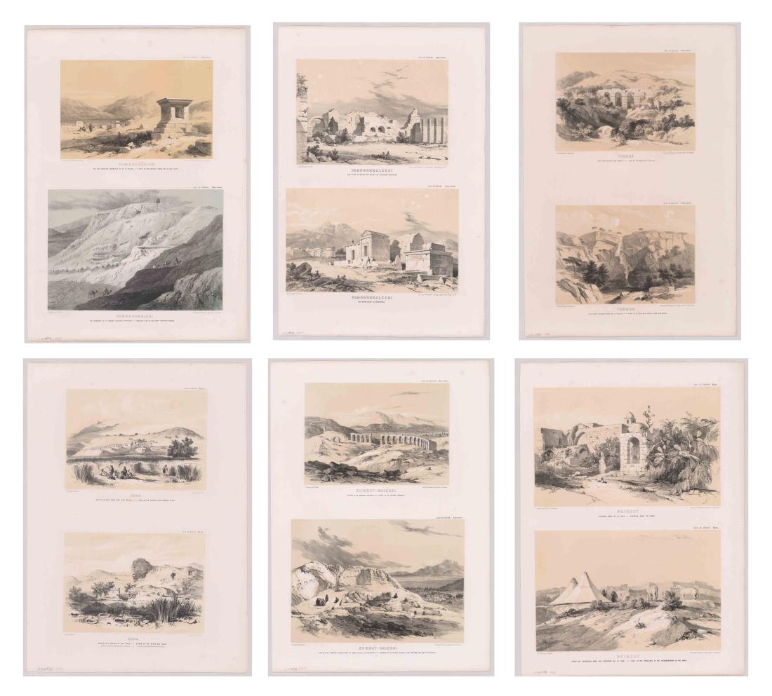 Ca. 1838 Leon de Laborde Lithographs (6) (1 of 7)