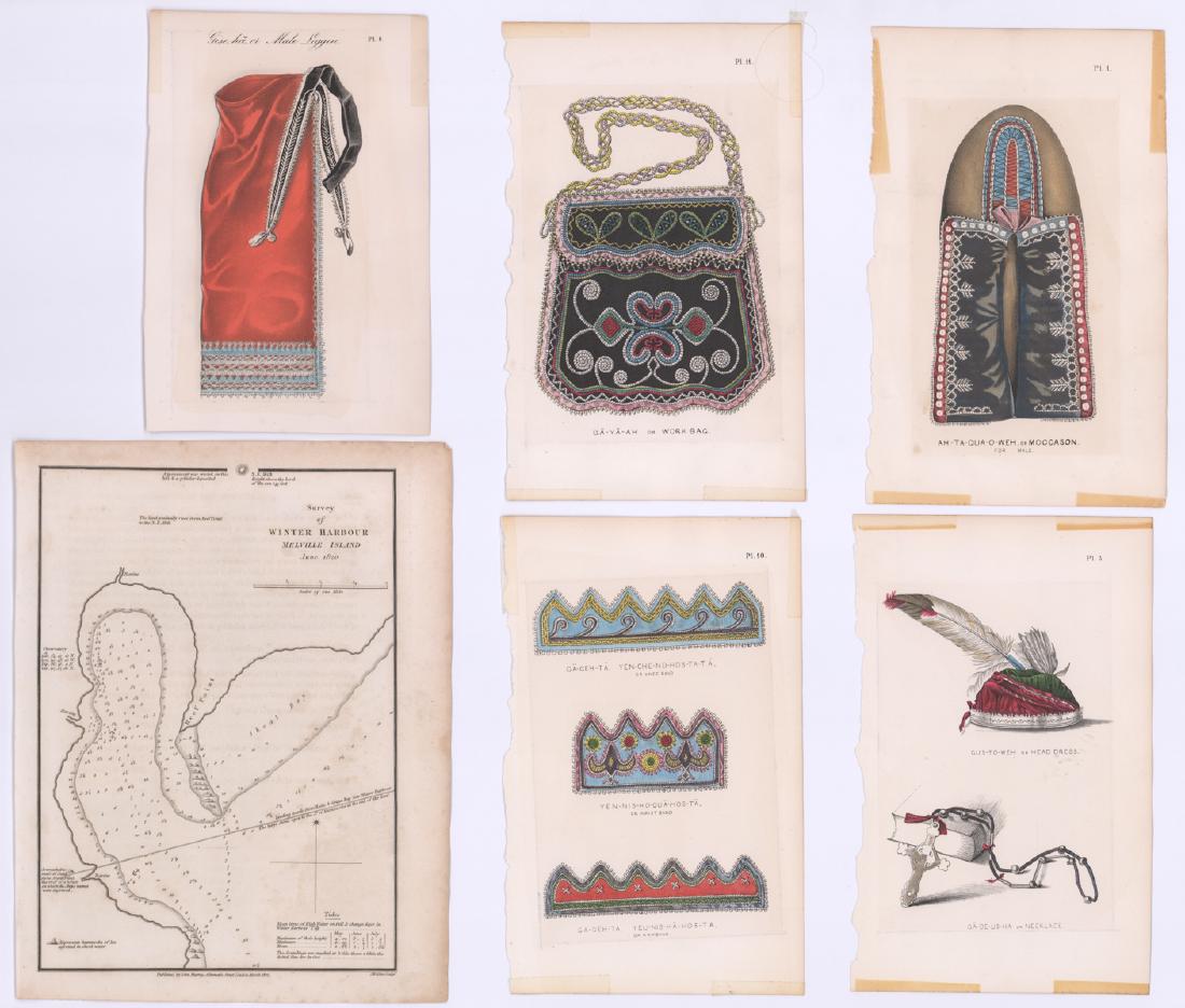Antique Color Prints and Map (7) (1 of 1)