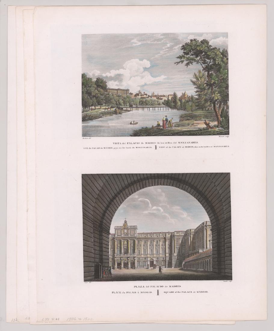 Ca.1806/1820 Color Etchings Alexandre de Laborde (1 of 5)
