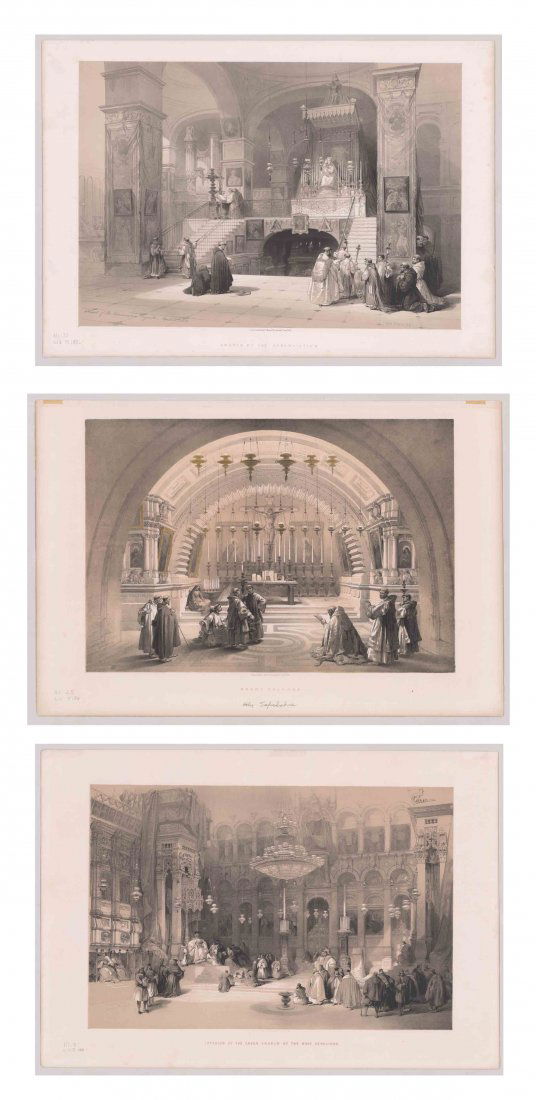 Ca.1840 David Roberts Holy Land Lithographs (3) (1 of 4)