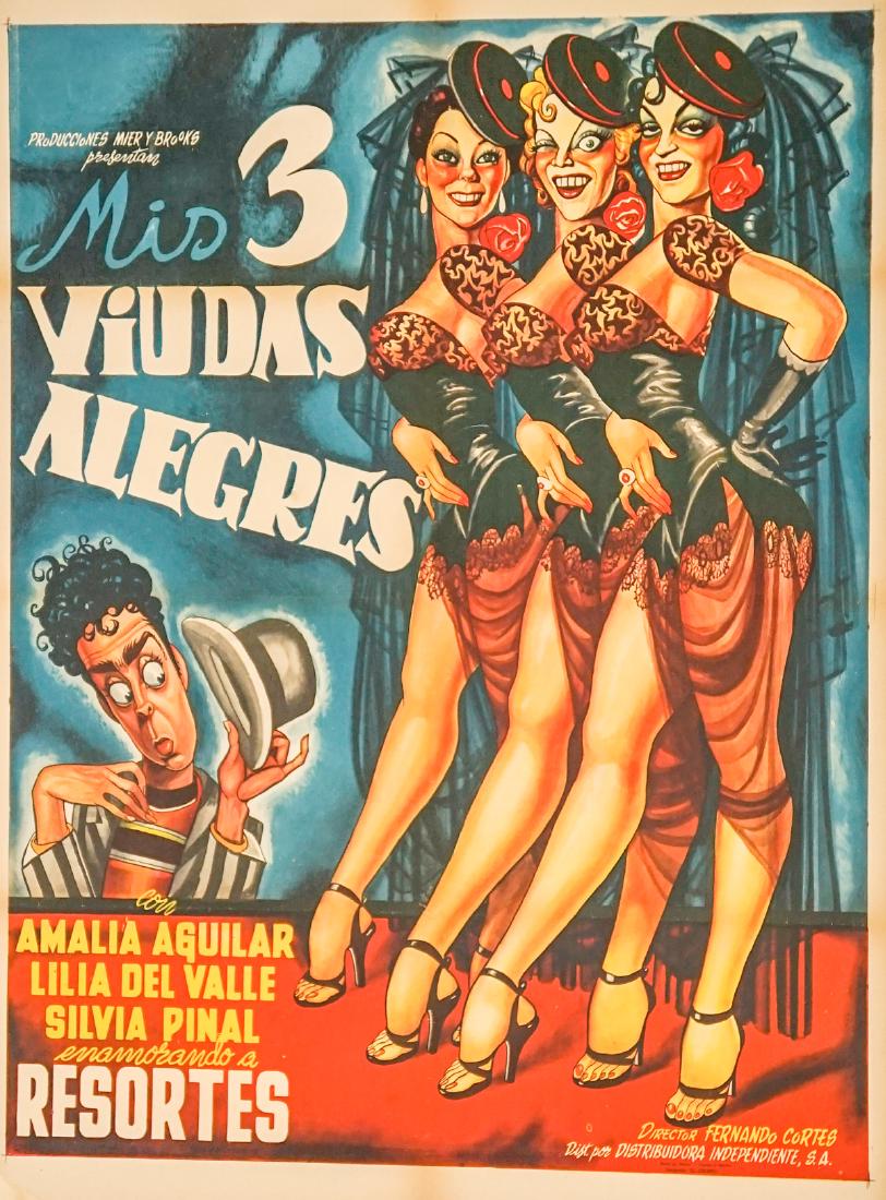 My Three Merry Widows Movie Poster (Mexico, 1953) (1 of 4)