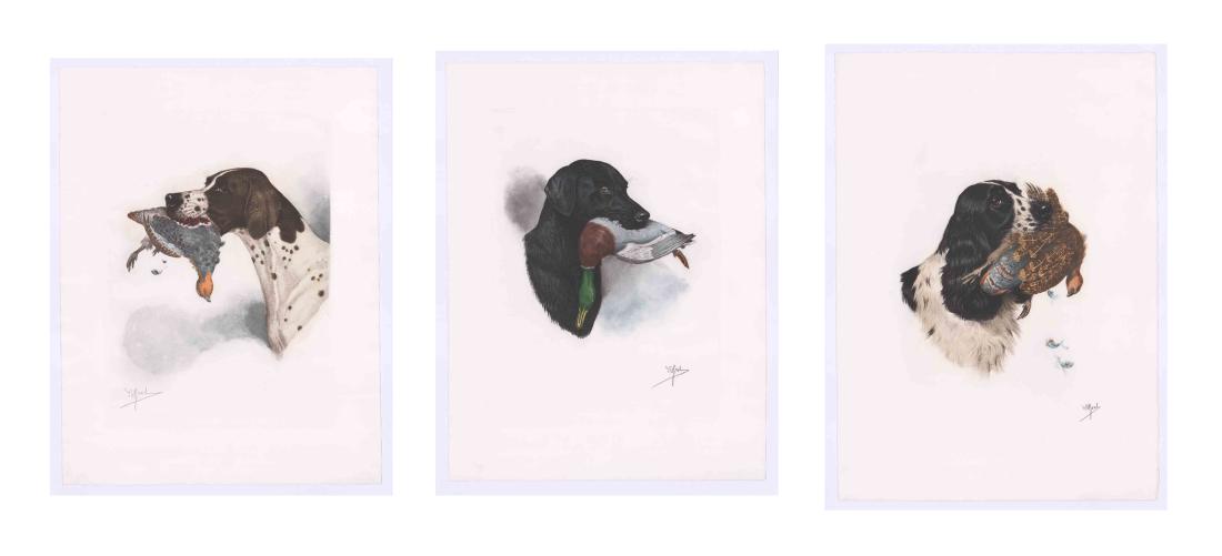 Boris Riab Color Etchings, Three (1 of 4)