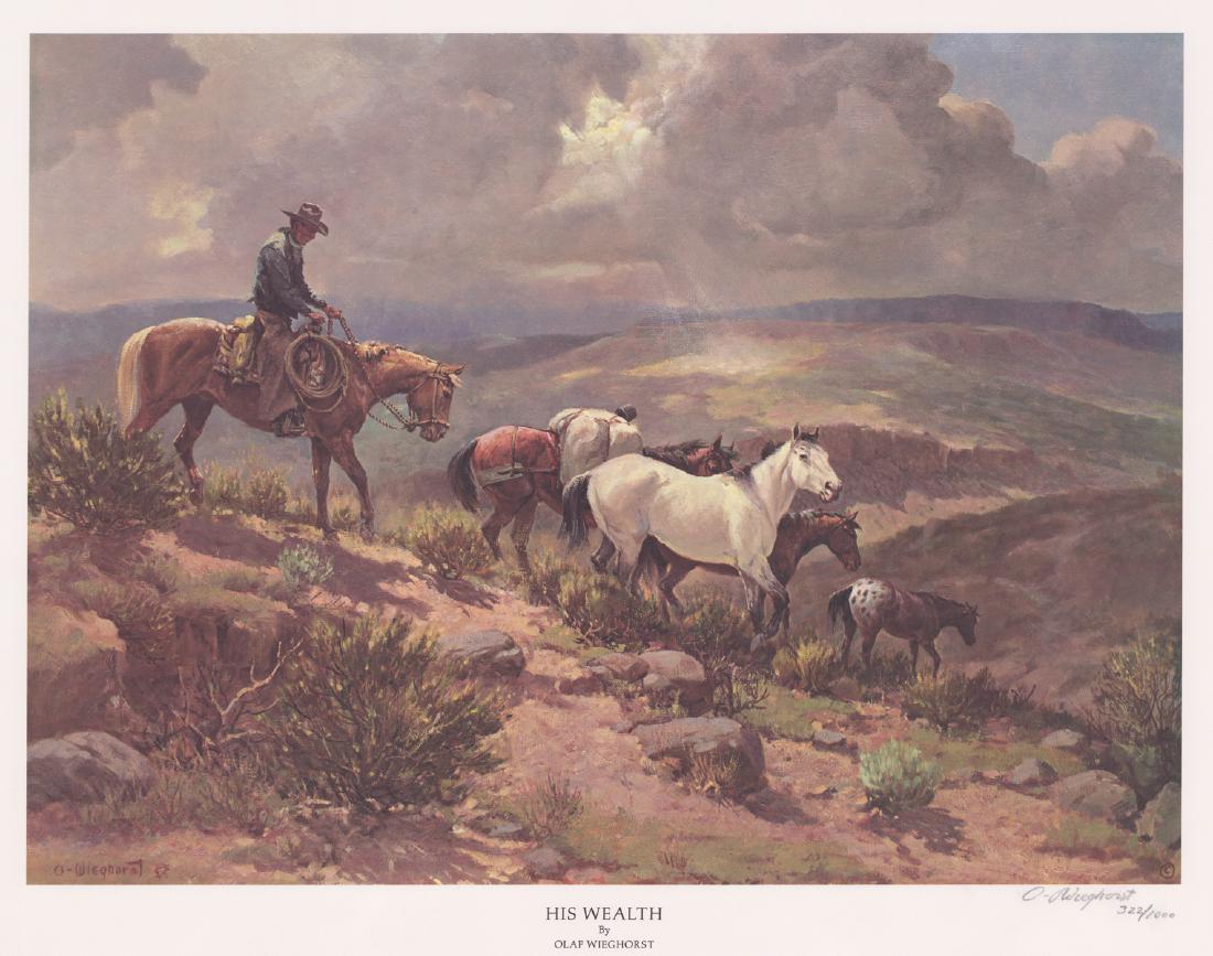 Olaf Carl Wieghorst Color Lithograph (1 of 5)