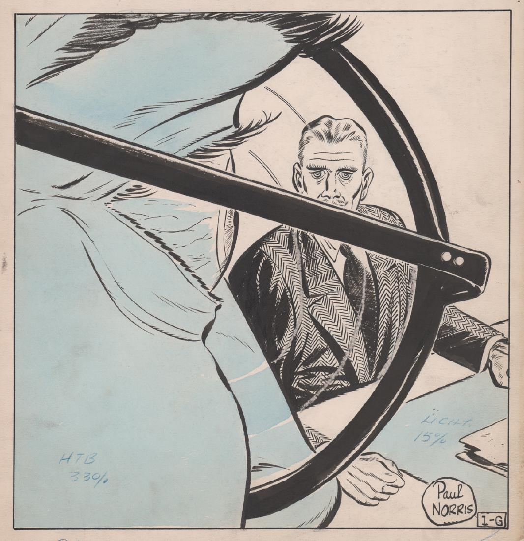 Paul Norris Ellery Queen Original Illustration Art (1 of 4)